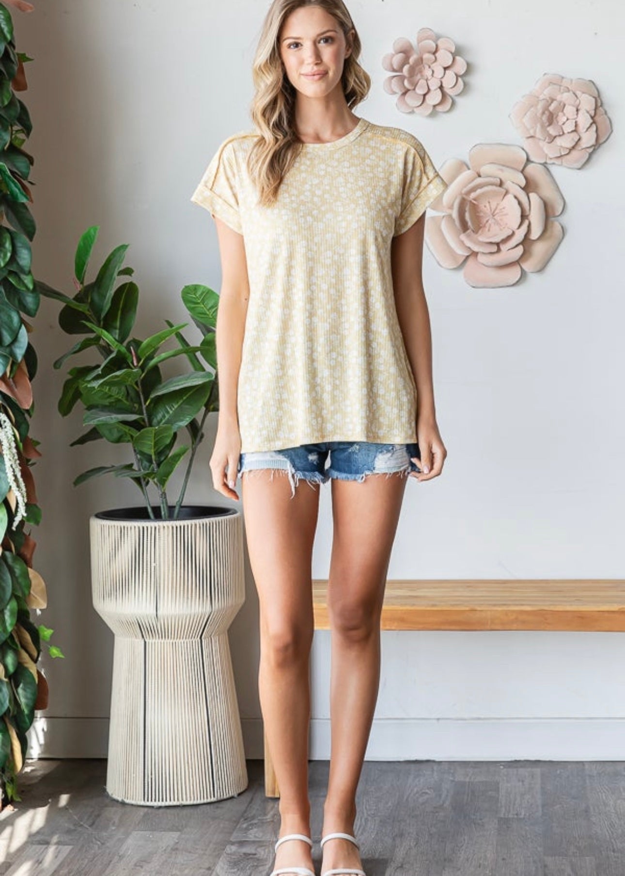 Yellow Floral Top