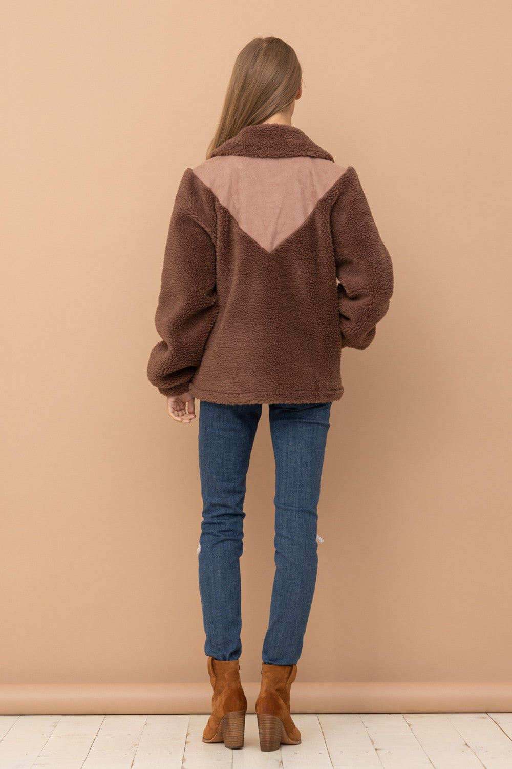 Fleece Quarter Snap Full Over Jacket