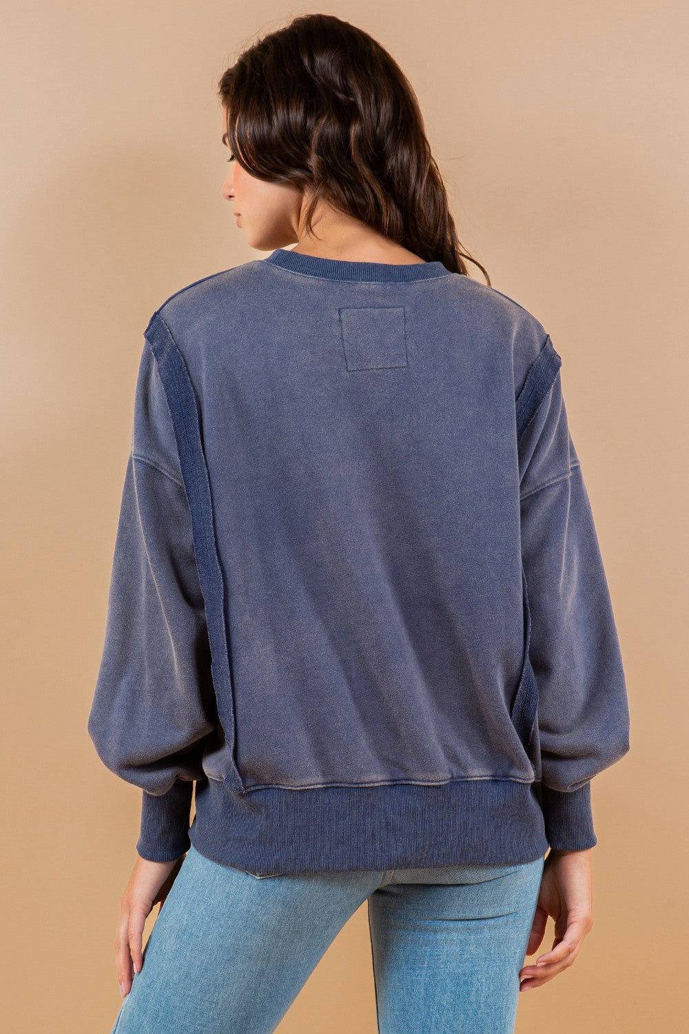Essential Washed Pullover Sweatshirt Top