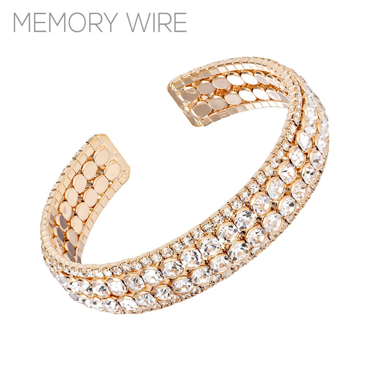 Gold 4 Row Bling Bracelet
