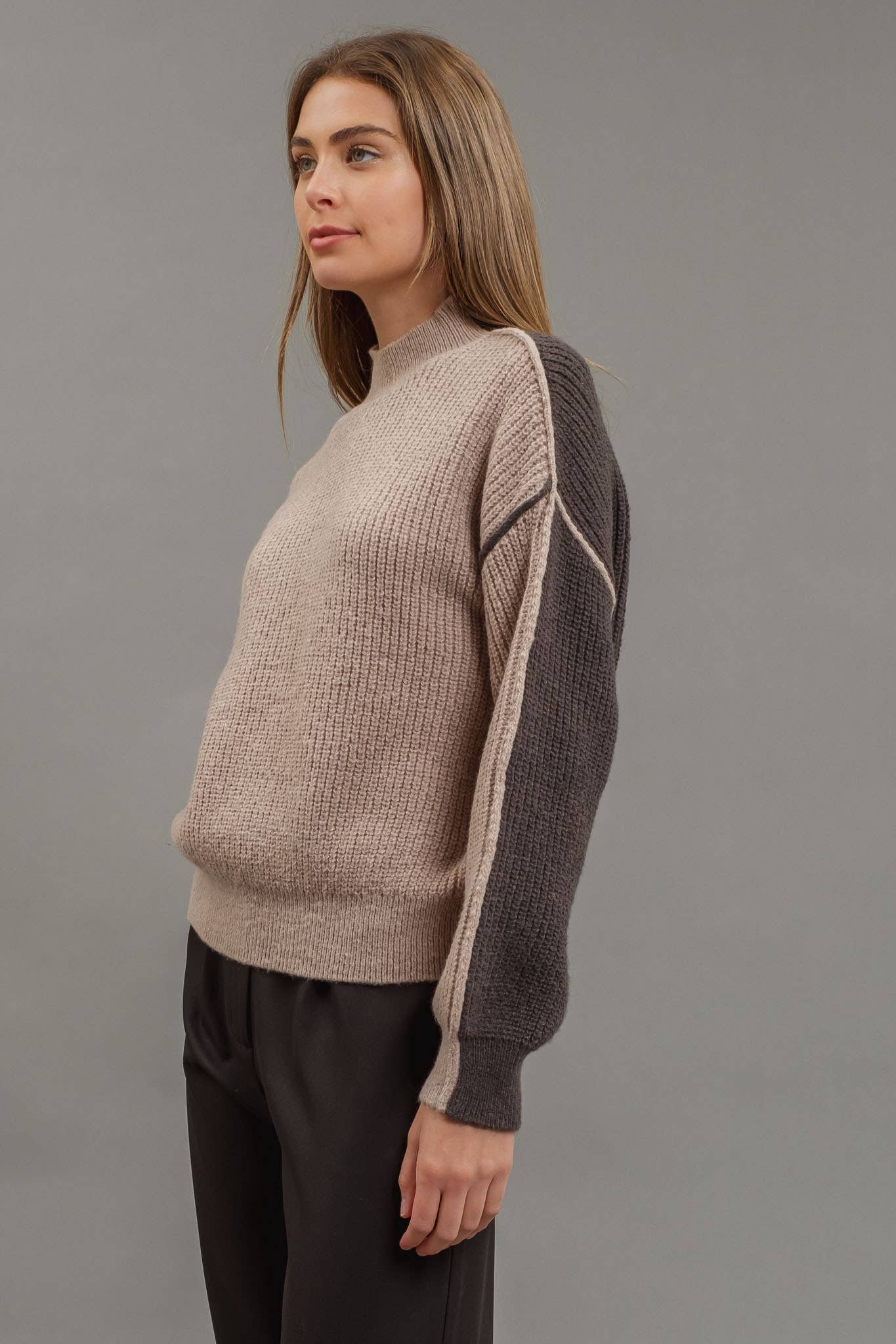 Jaylene Colorblock Knit Sweater
