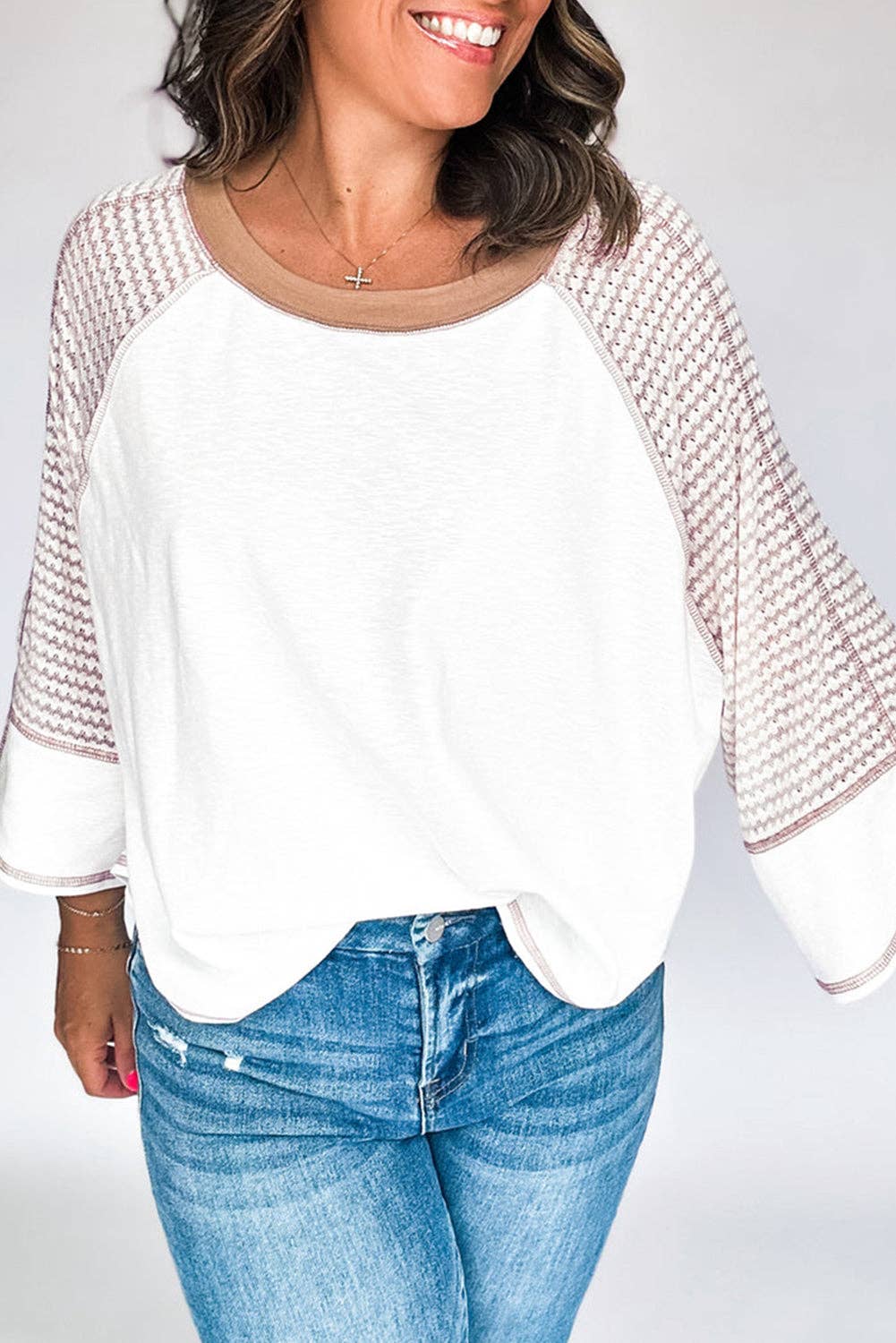 Aviana Striped Raglan Top