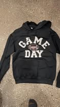 Game Day Sparkle Football Adult Hoodie