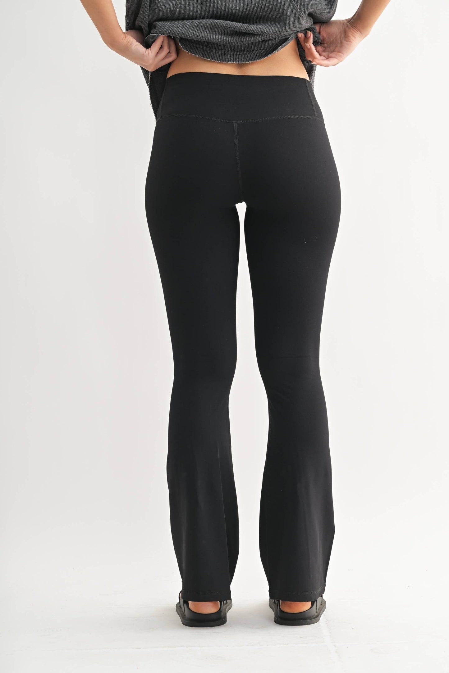BRONZE - Flared Fleece Leggings