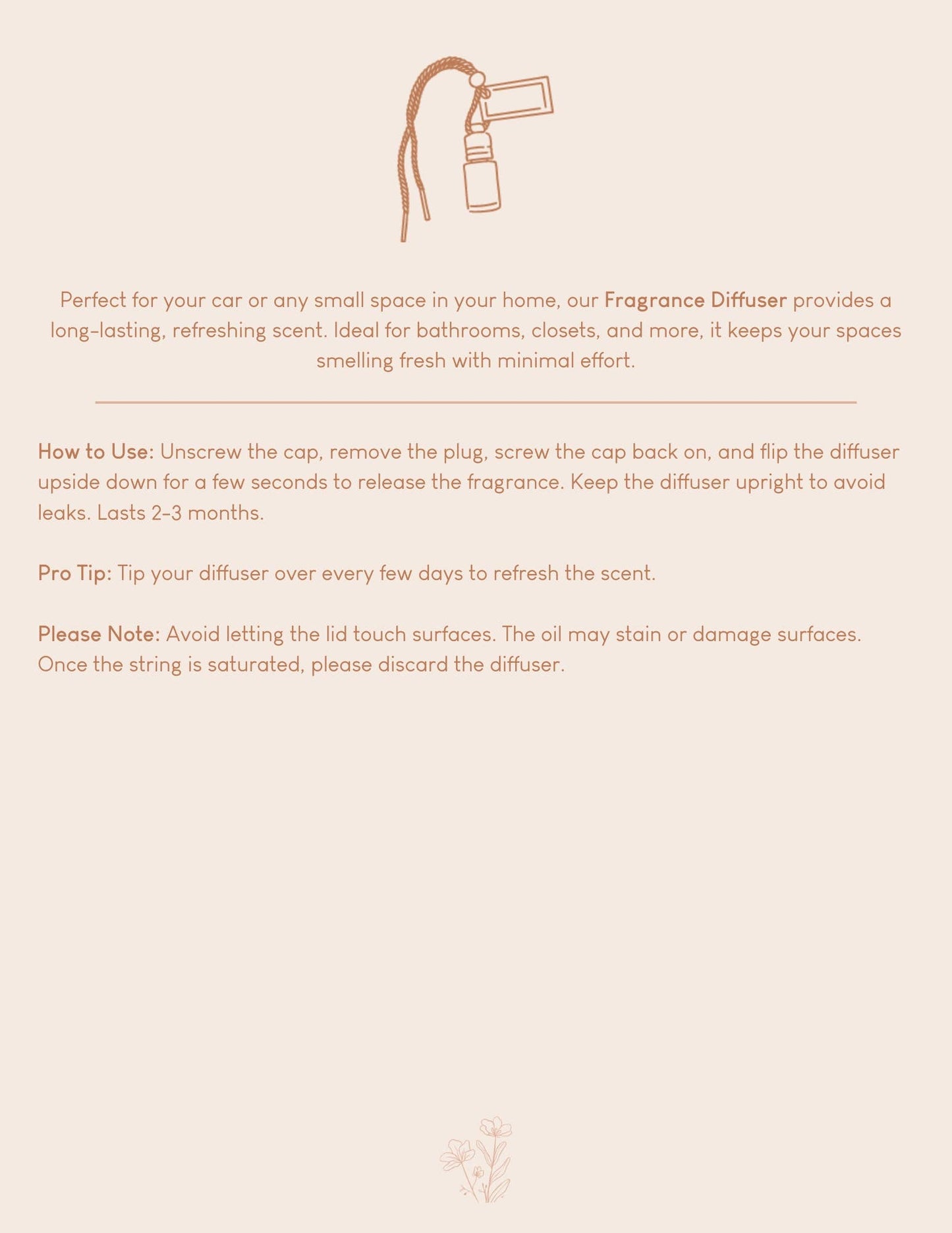 Vanilla + Coconut Fragrance Diffuser