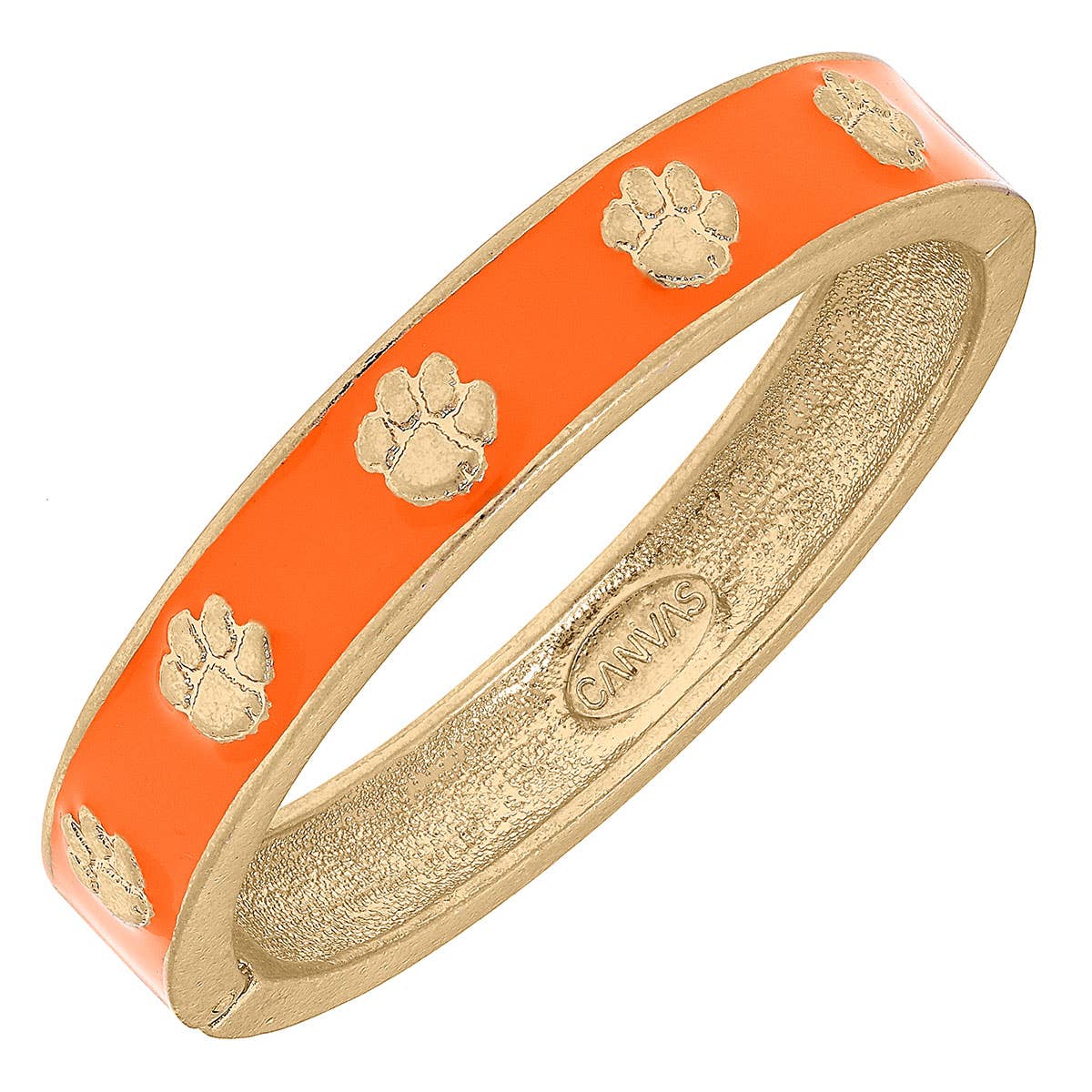 Tigers Enamel Logo Hinge Bangle