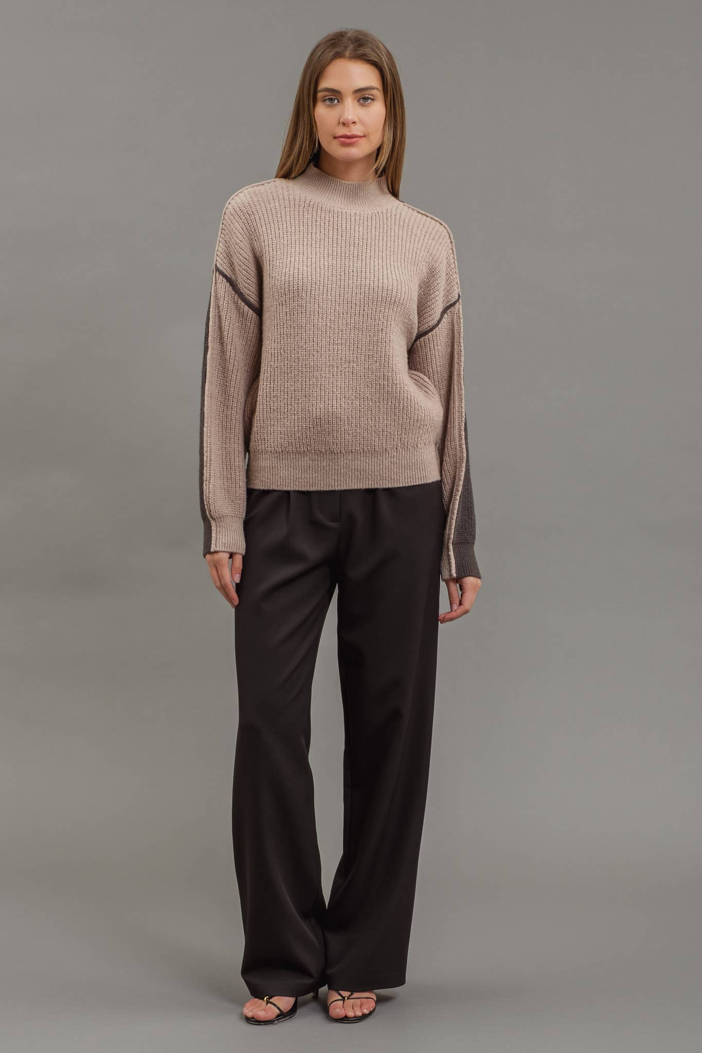 Jaylene Colorblock Knit Sweater