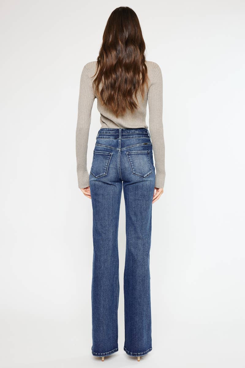 HIGH RISE WIDE FLARE JEANS