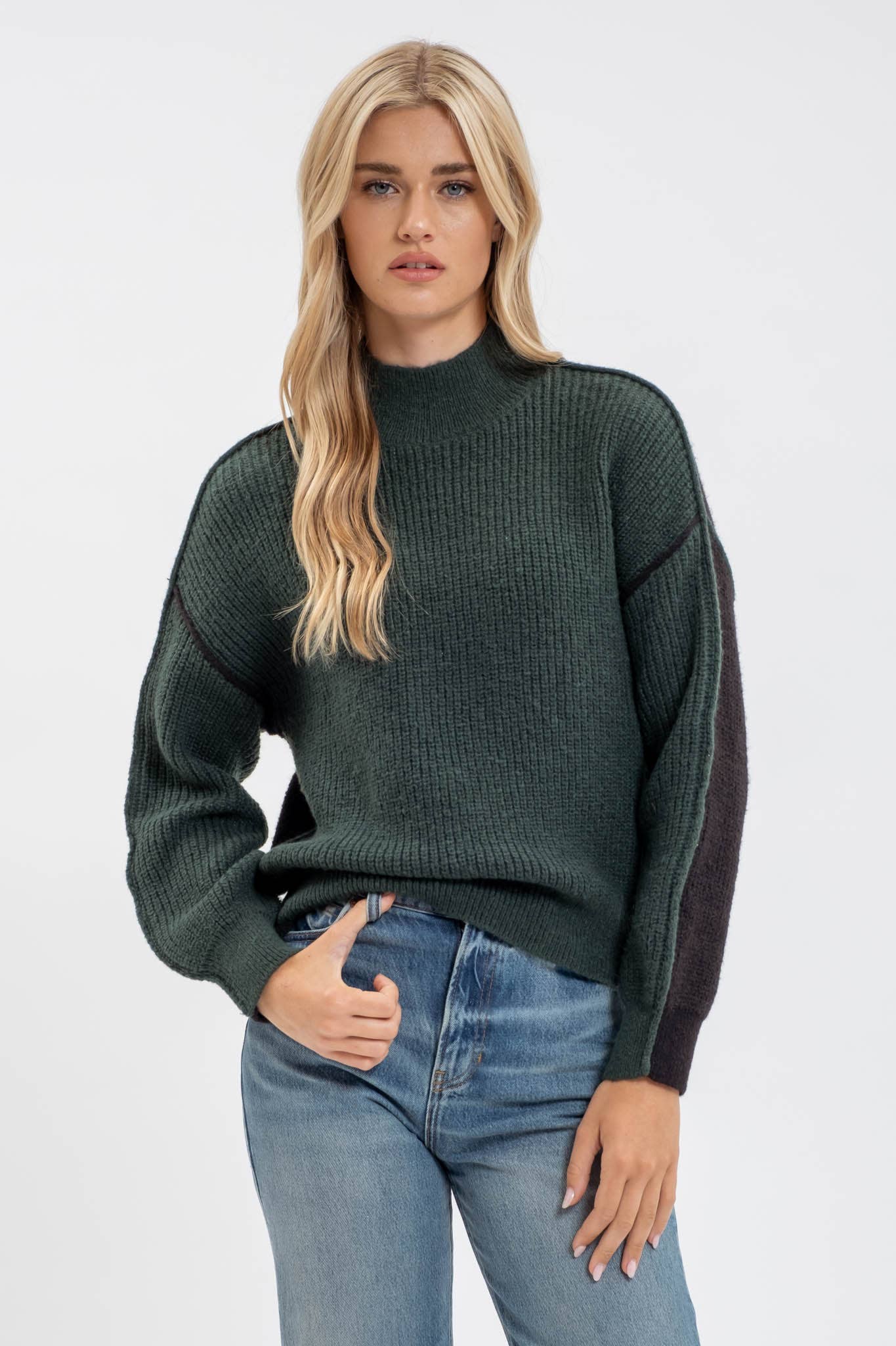 Jaylene Colorblock Knit Sweater
