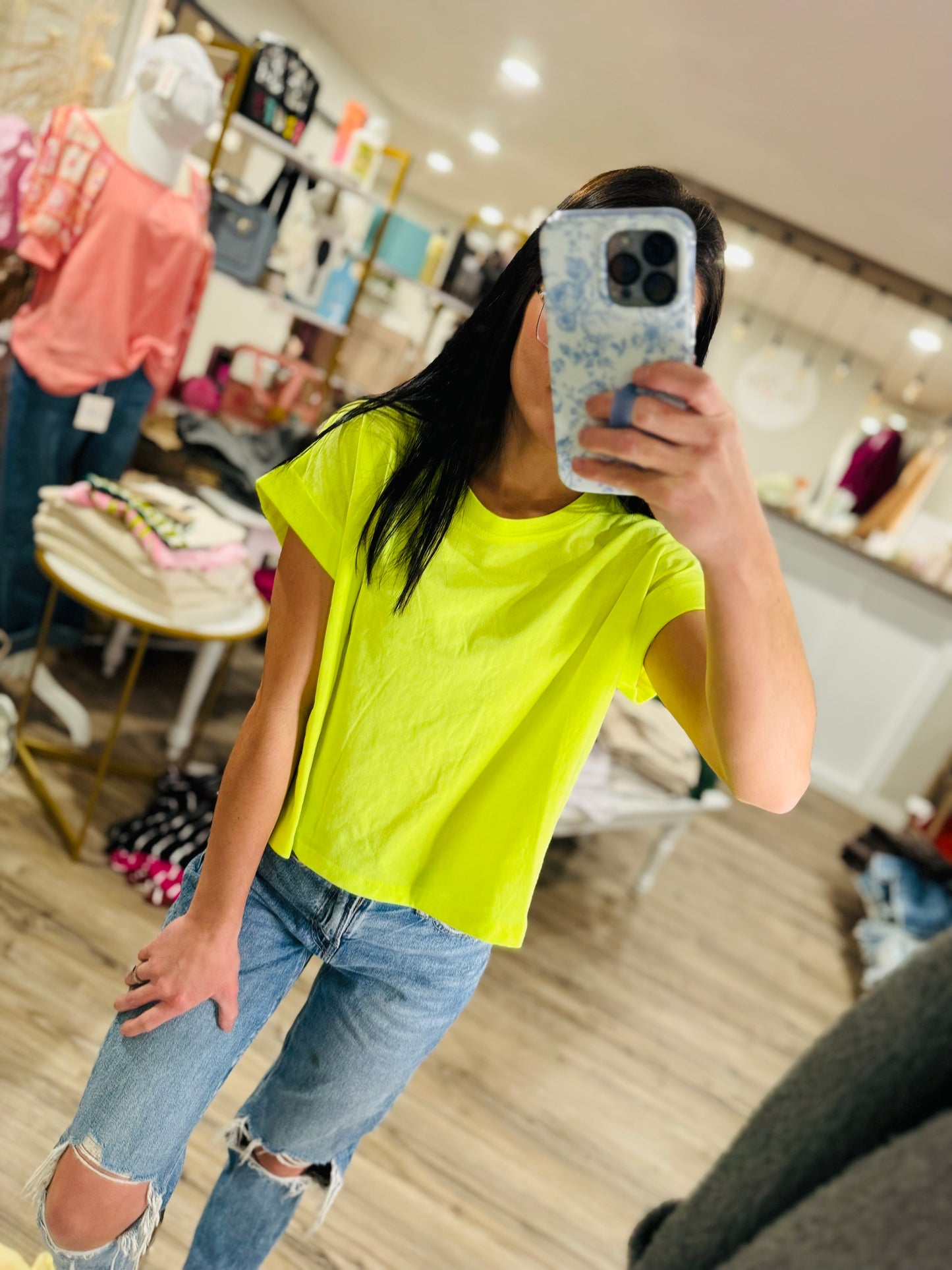 Molly Cropped Cuffed Sleeve Top