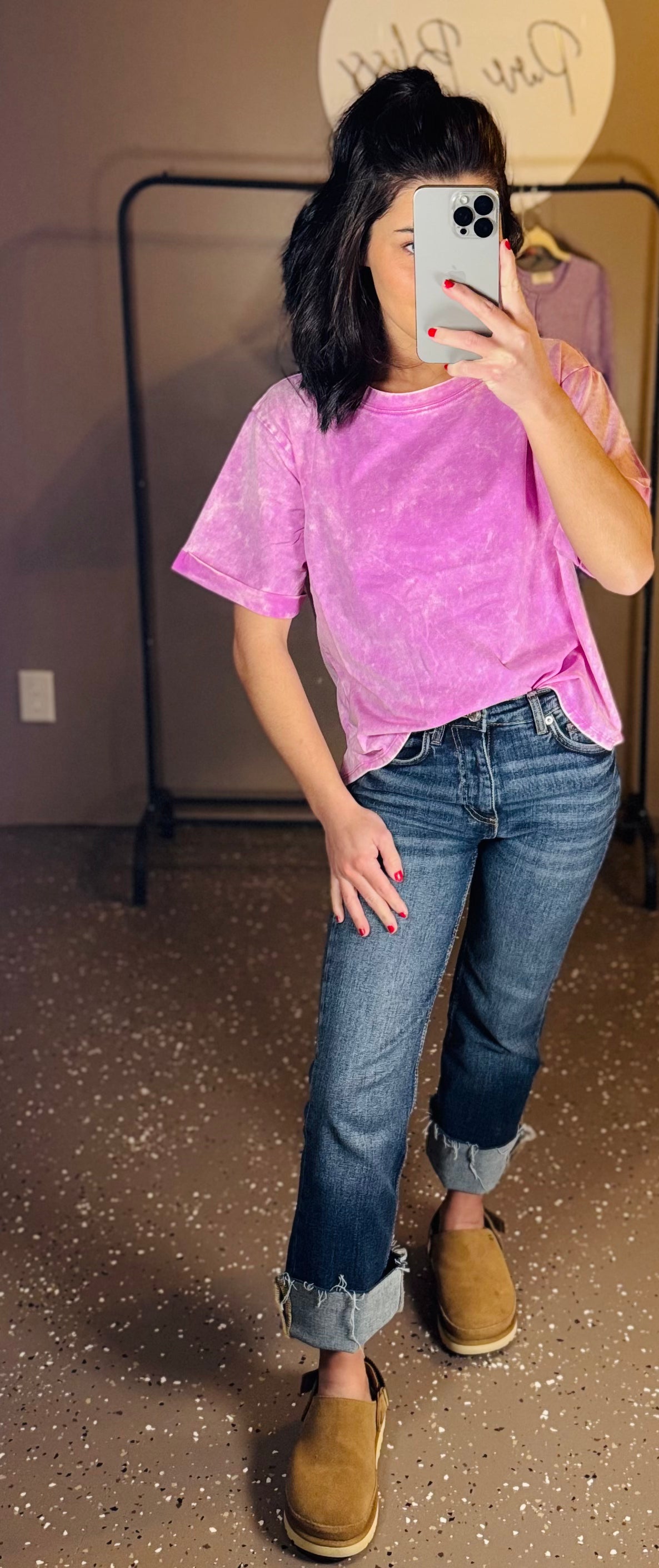 Linden Acid Cropped Tee