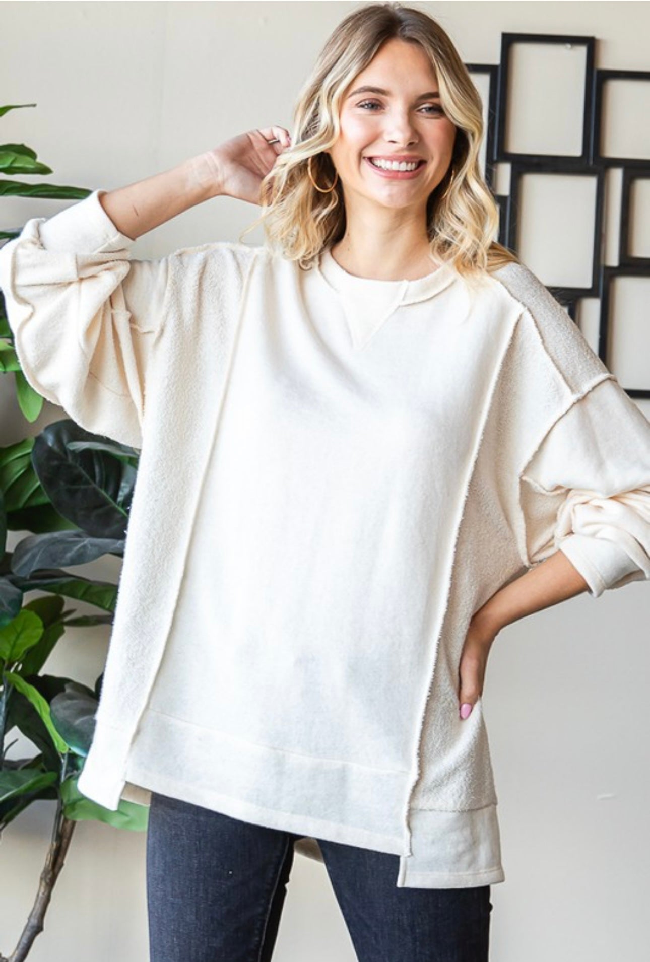 Jayda Cotton Terry Sweatshirt