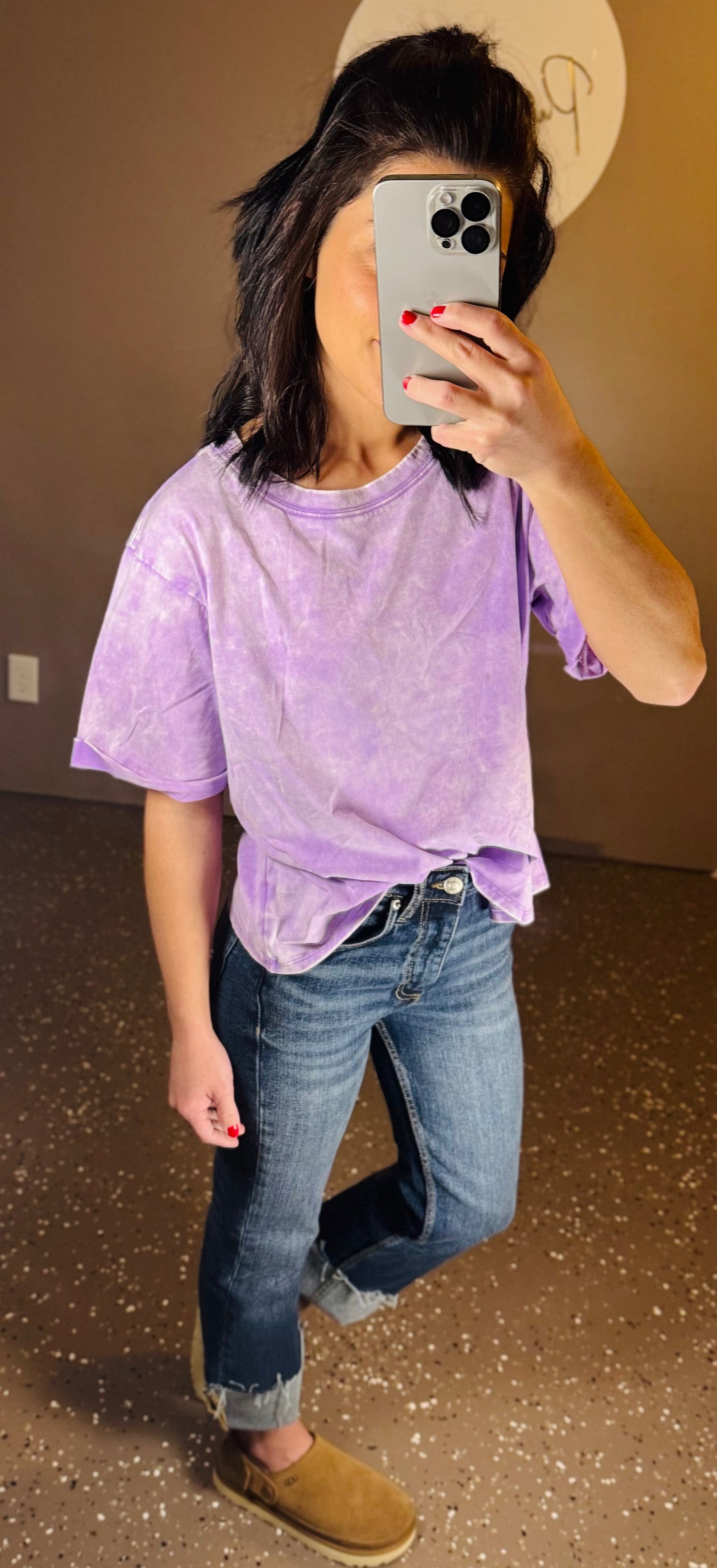 Linden Acid Cropped Tee