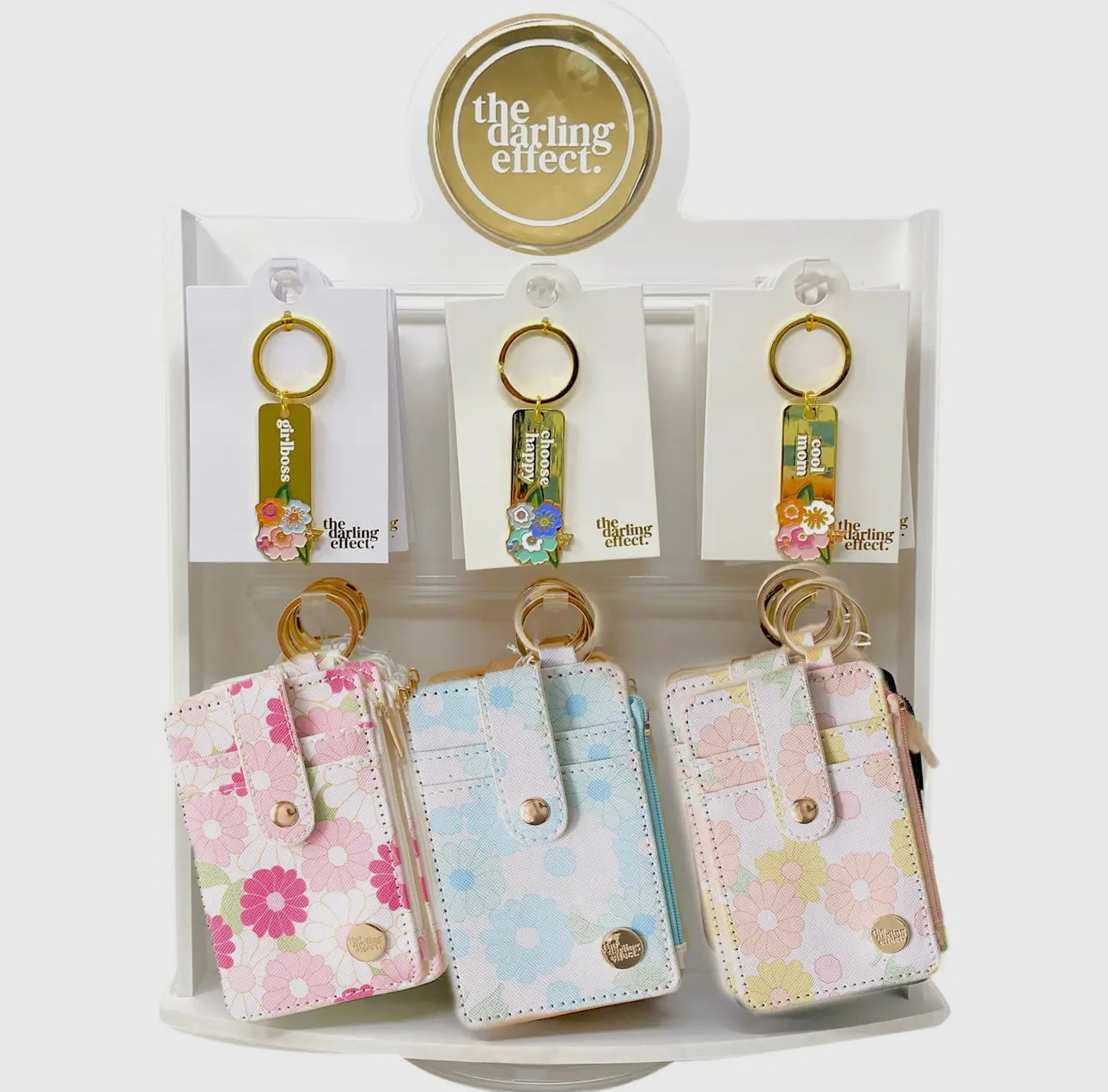 Enamel Floral Keychain - Girlboss