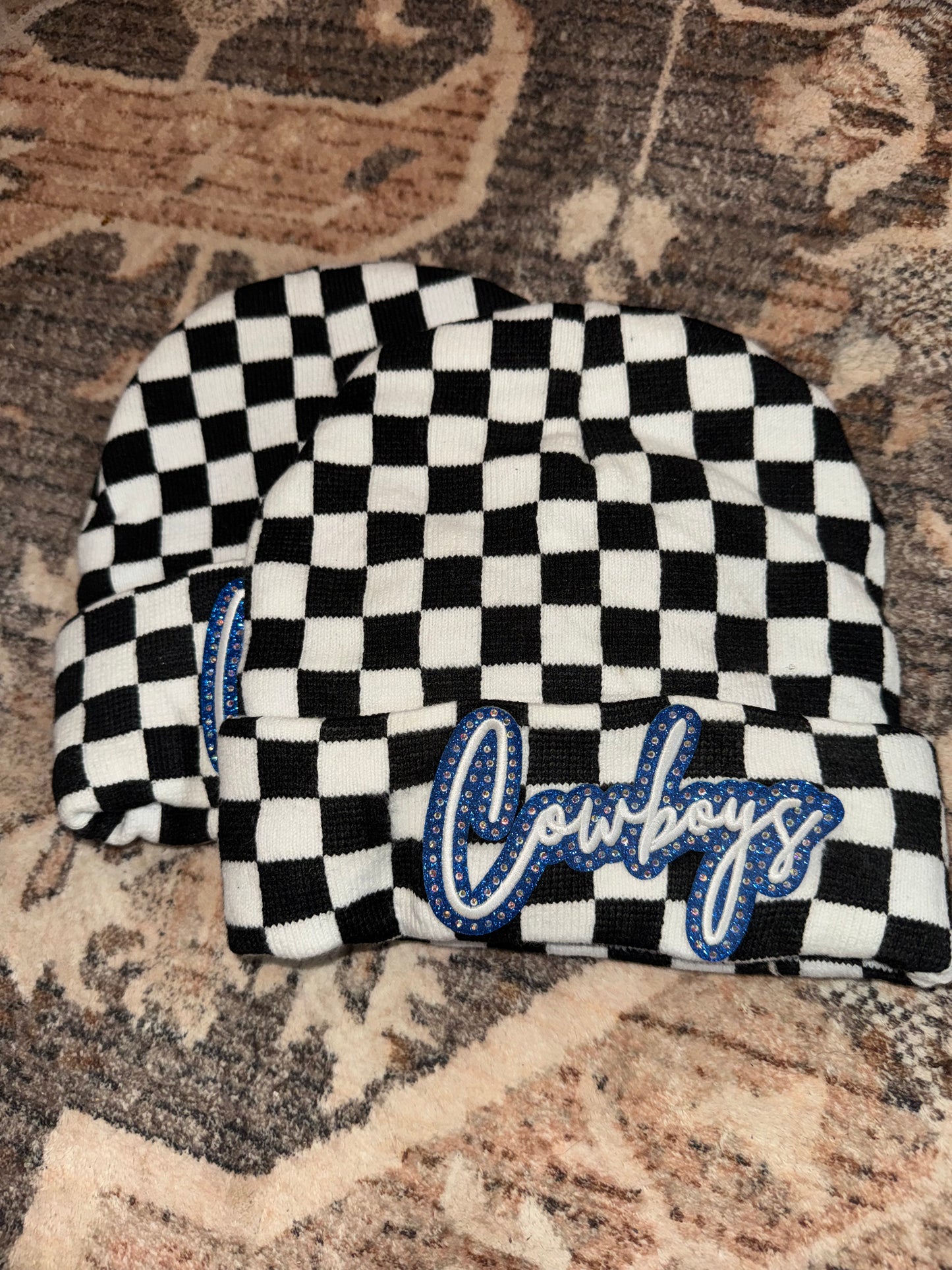 Cowboys Checkered Beanie