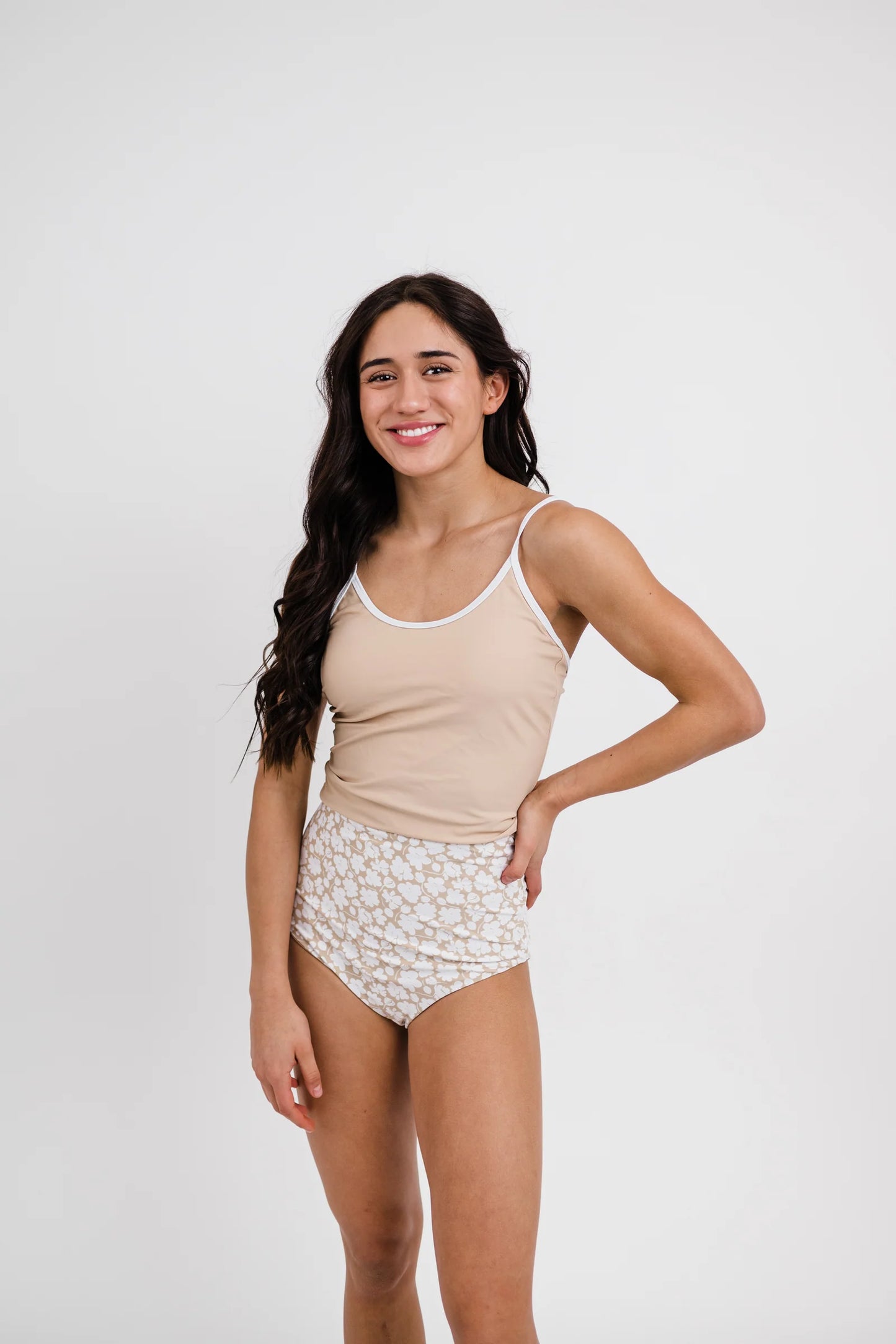 Centara Top with White Piping