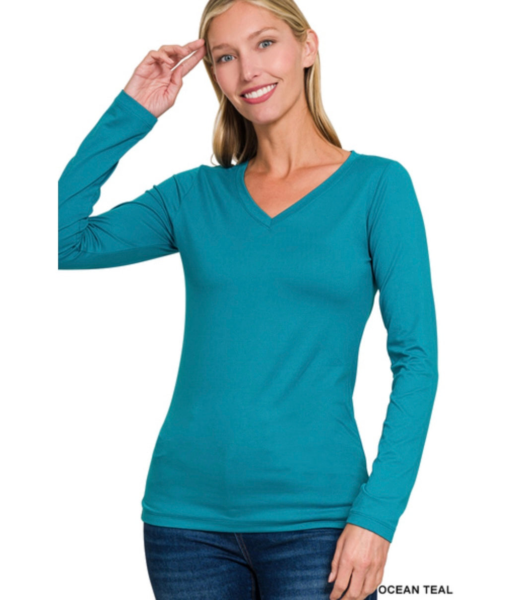 Aspen Long Sleeve V-Neck