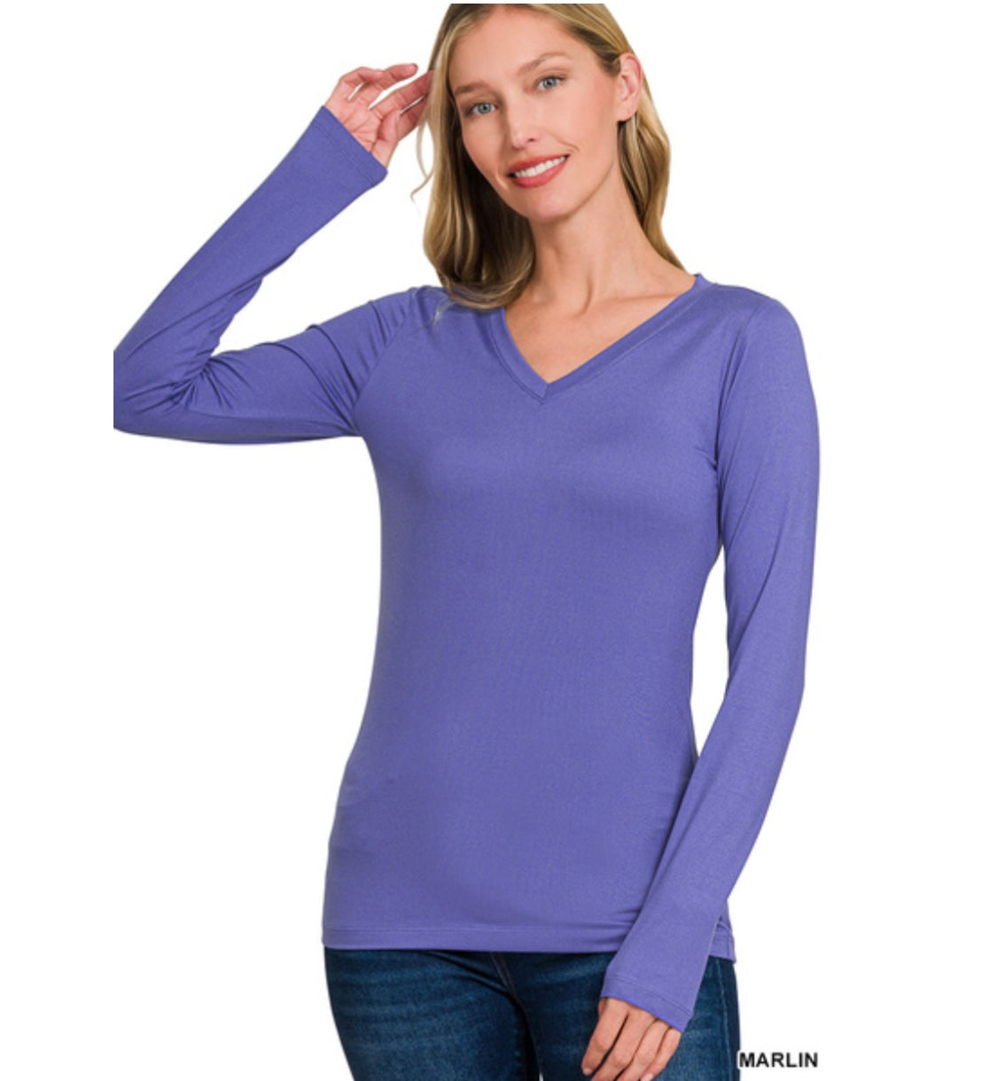 Aspen Long Sleeve V-Neck