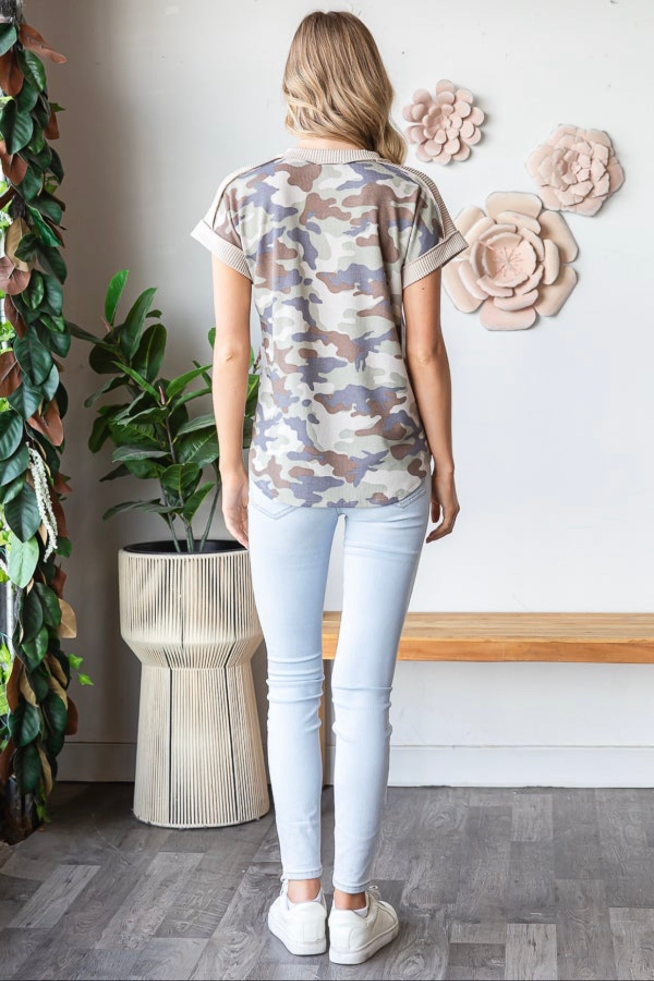 Brown Camo Top