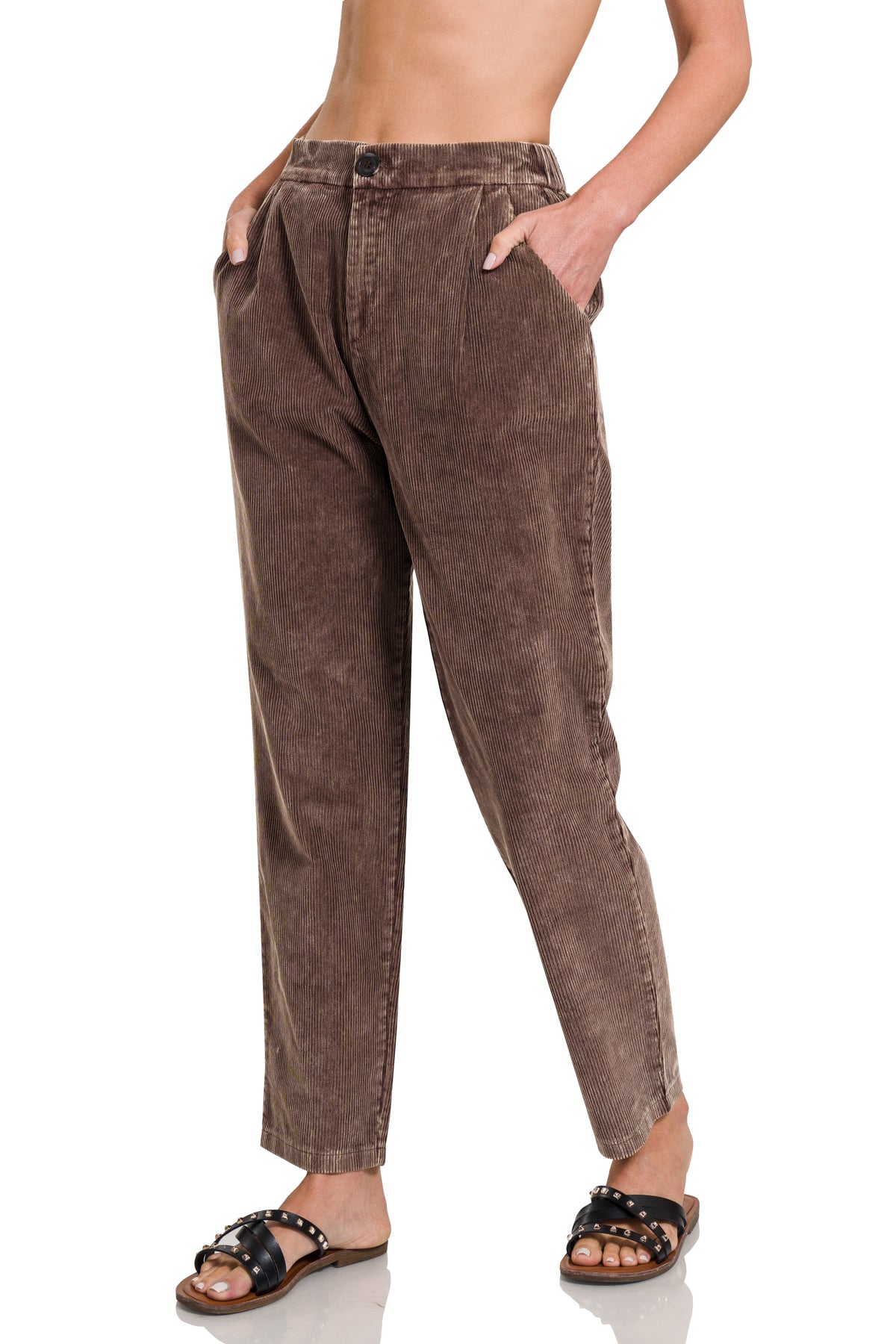 Mineral Wash Corduroy Pants