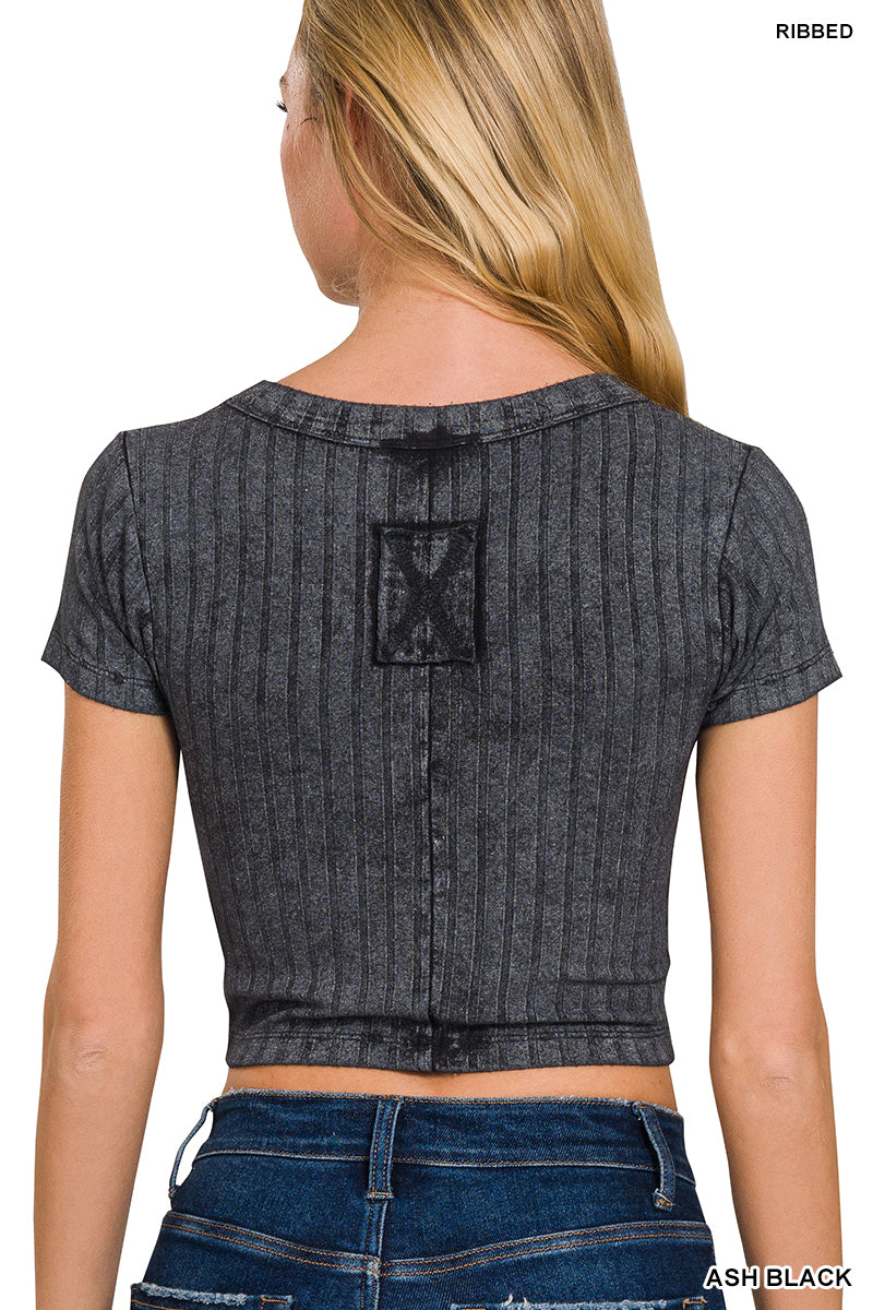 Riley Ribbed Cropped Top