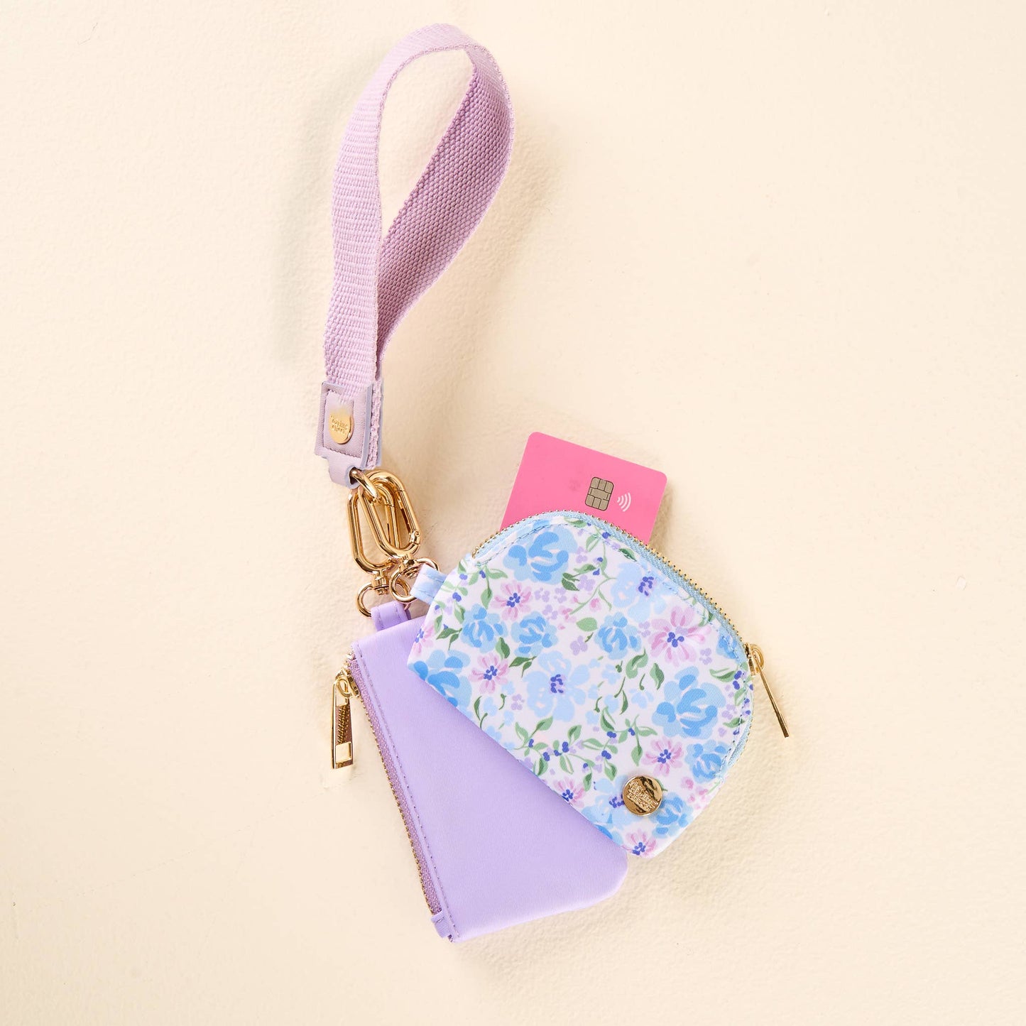Dynamic Duo Pouch Wristlet - Secret Garden Blue