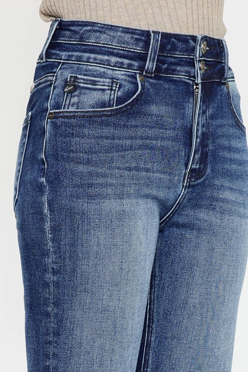 HIGH RISE WIDE FLARE JEANS