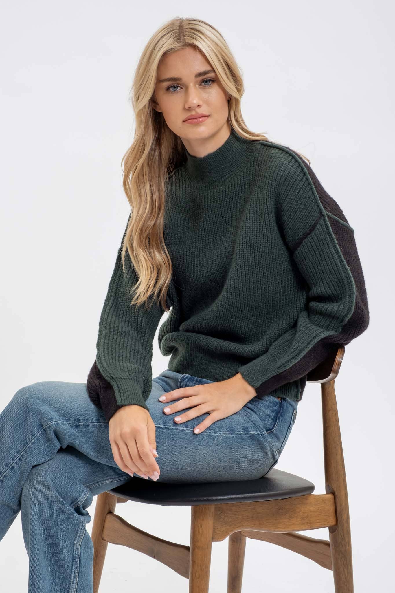 Jaylene Colorblock Knit Sweater