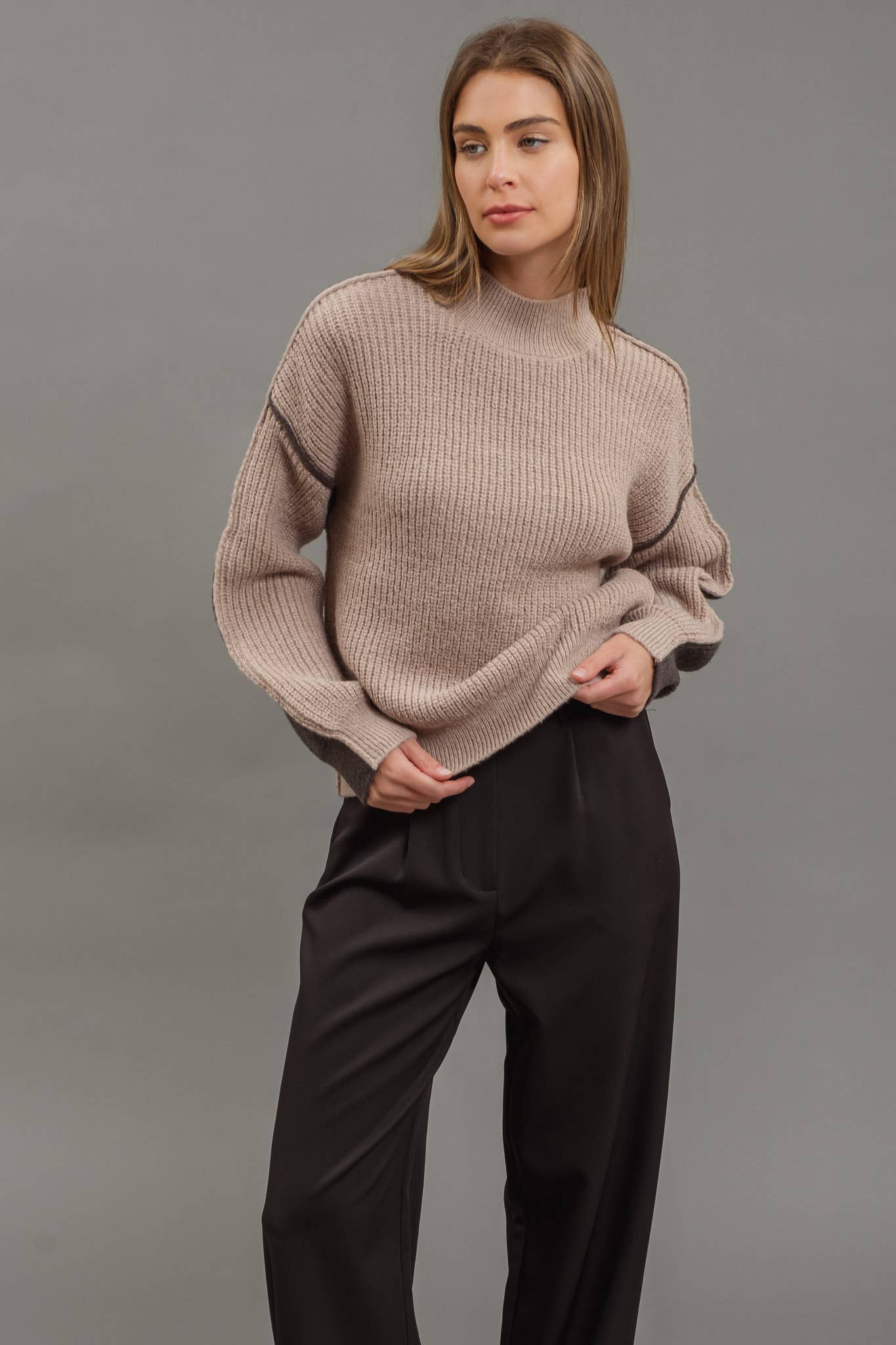 Jaylene Colorblock Knit Sweater
