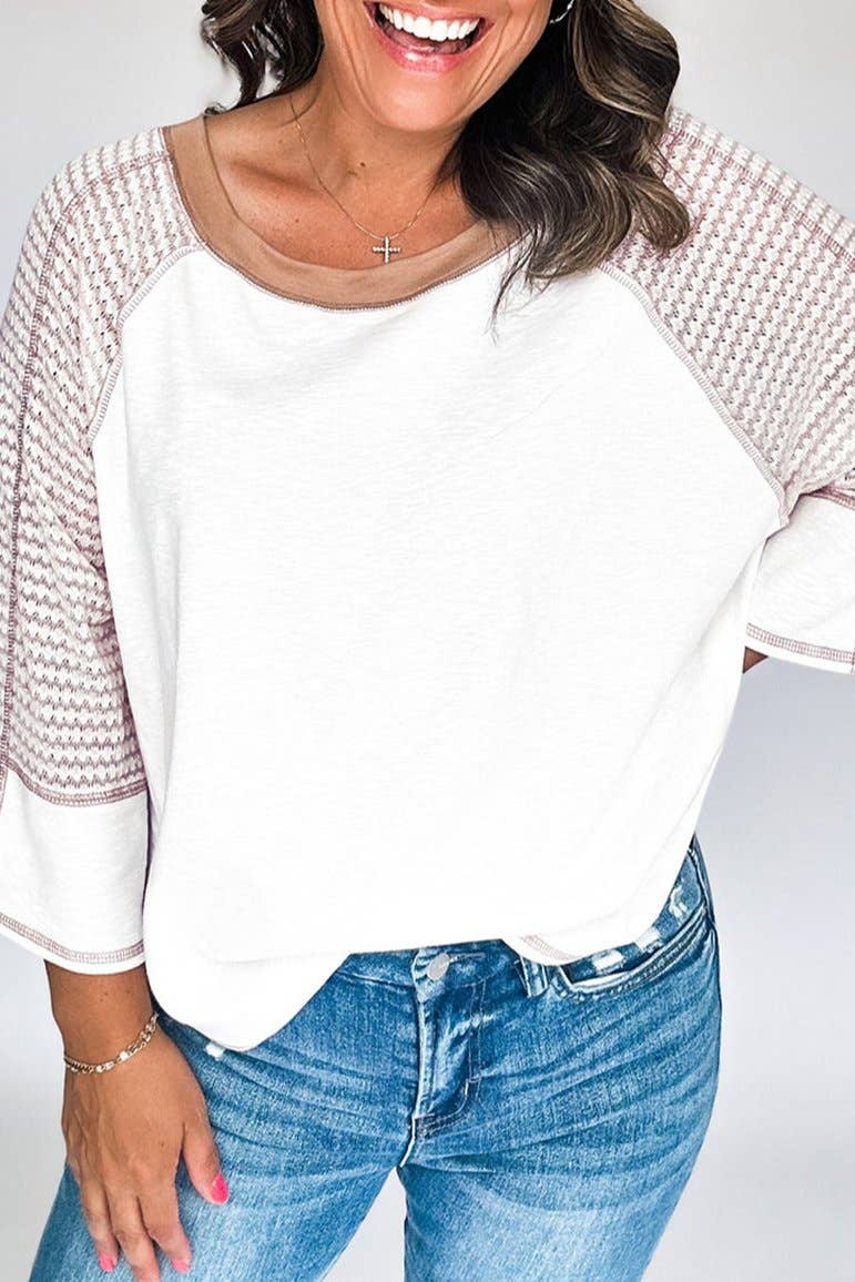 Aviana Striped Raglan Top