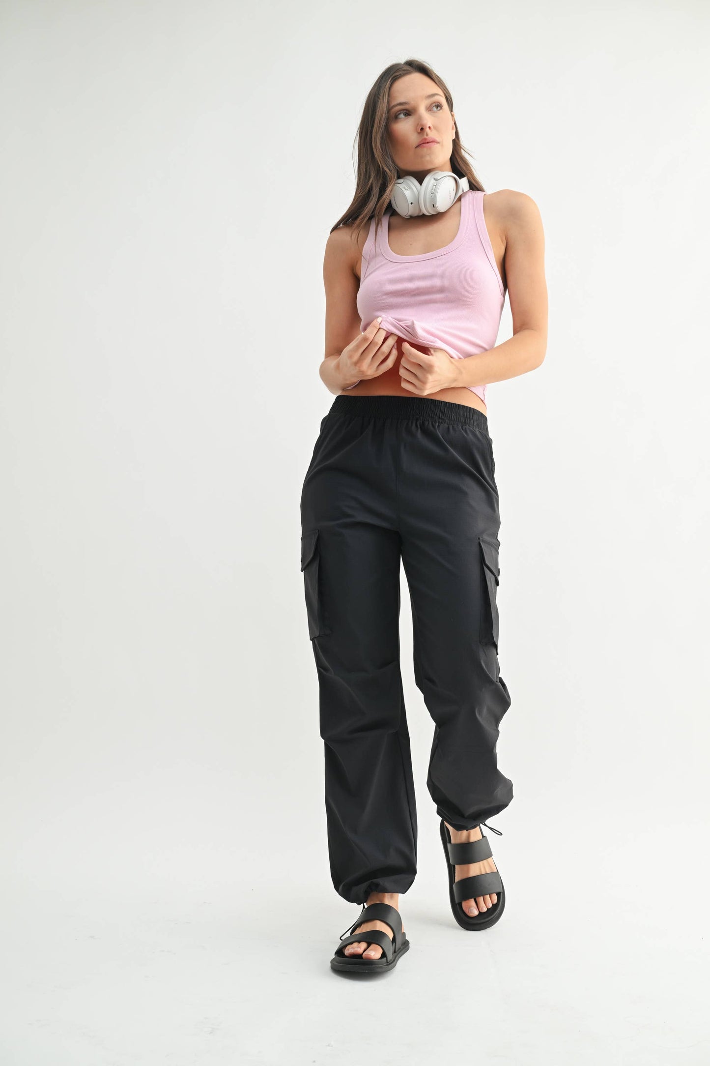 Cutout Keyhole Ribbed Racerback Tank Top