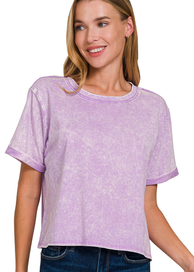 Linden Acid Cropped Tee