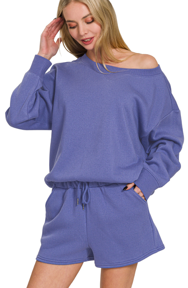 Hannah Sweatshirt & Short Set