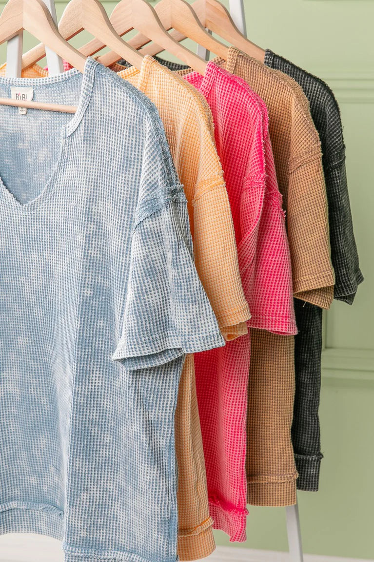 Mineral Washed Thermal Top