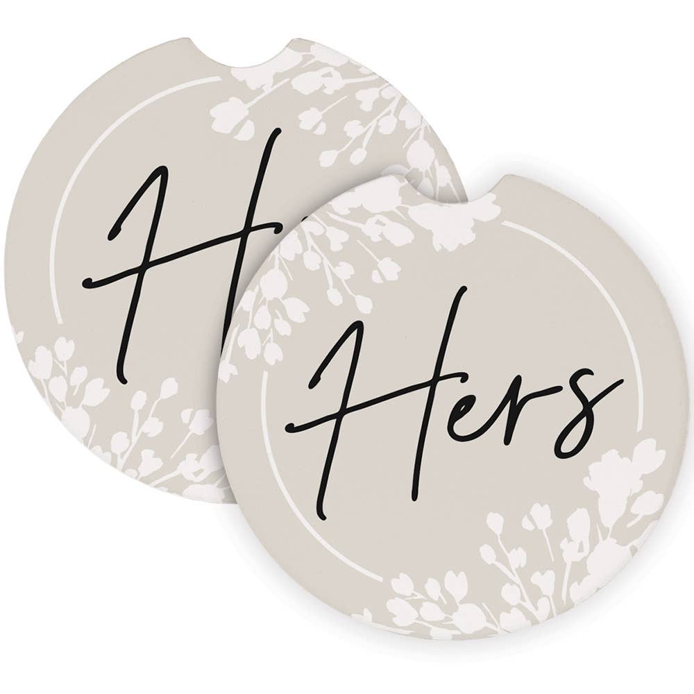 Hers His - Car Coasters