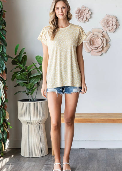 Yellow Floral Top
