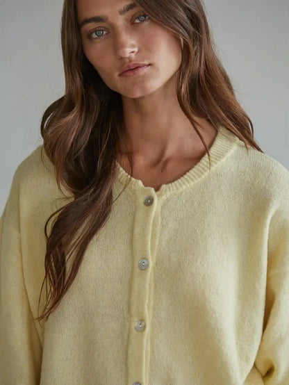 Olivia Light Yellow Cardigan