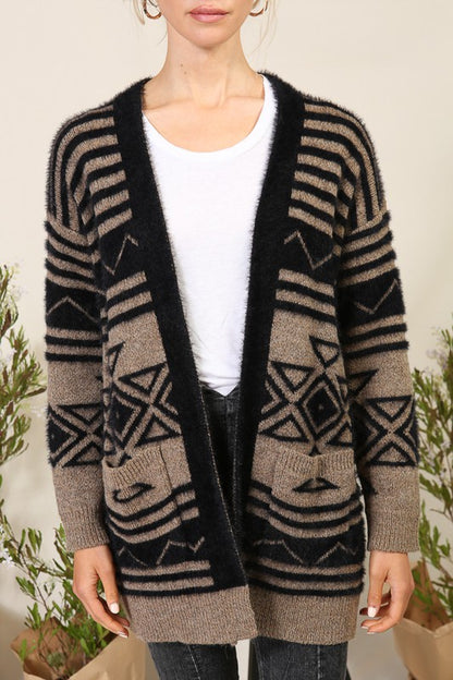 Audrey Aztec Cardigan With Pockets