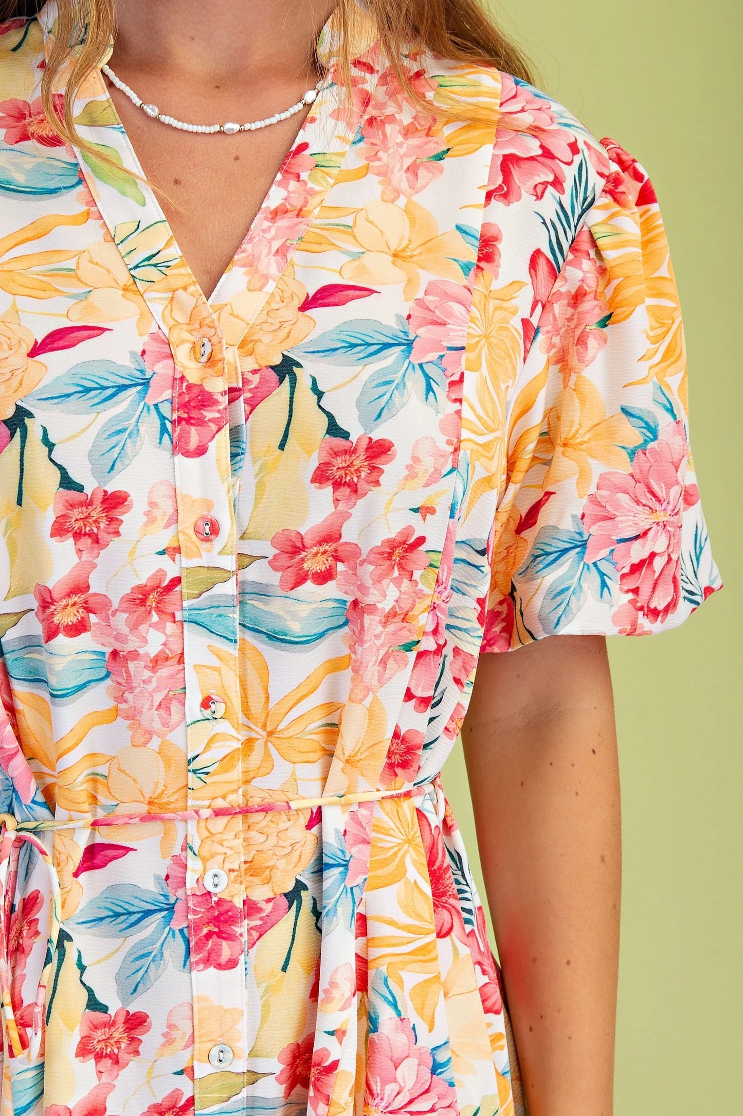 Bright Floral Mini Dress