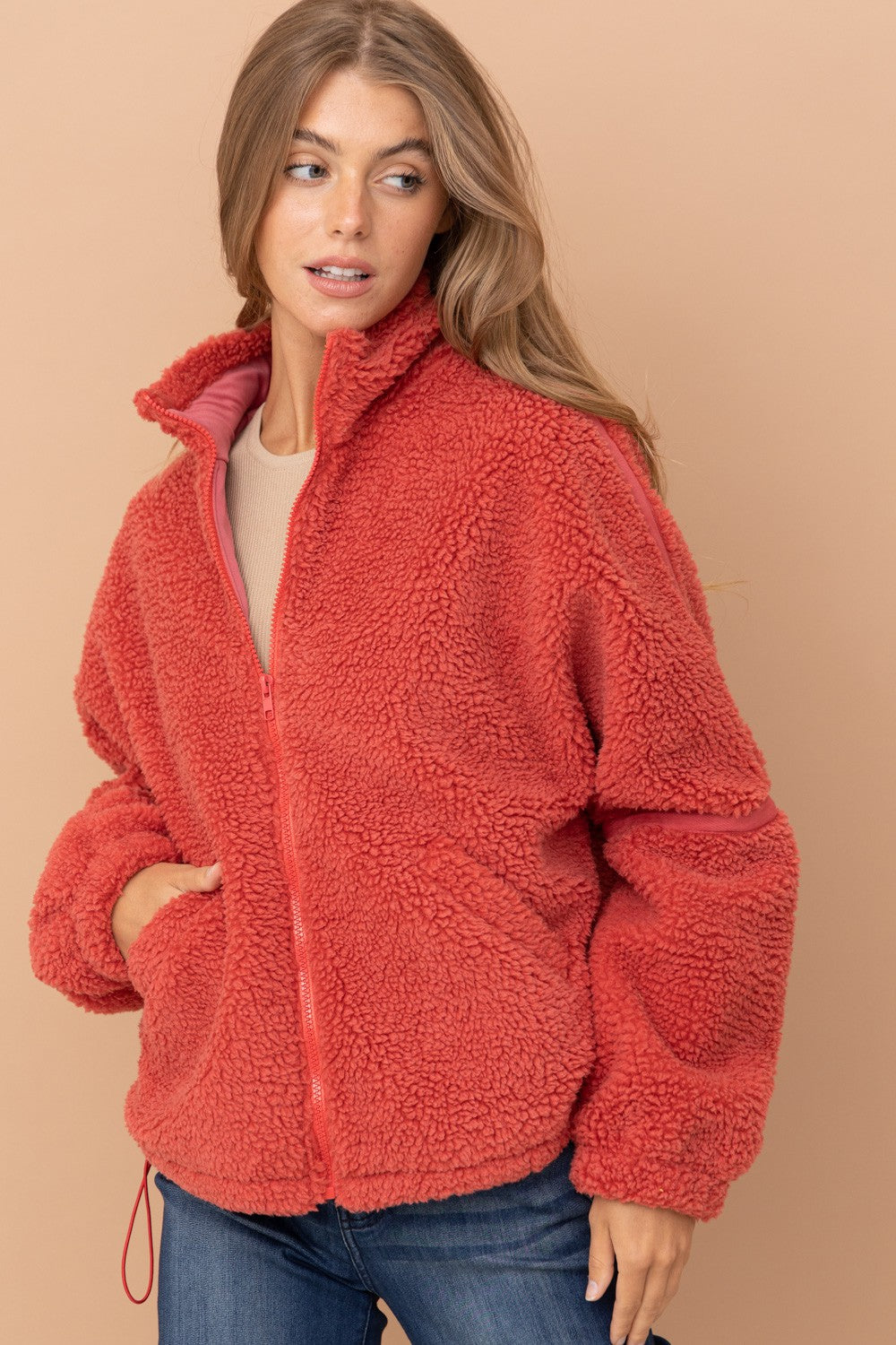 Sherpa Zip Up Jacket