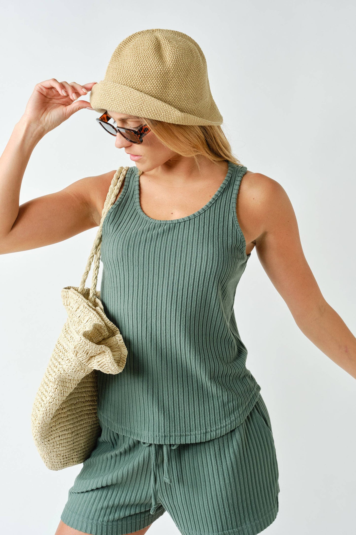 Softcore Ribbed Lounge Tank Top