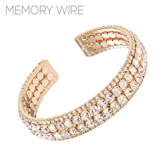Gold 4 Row Bling Bracelet