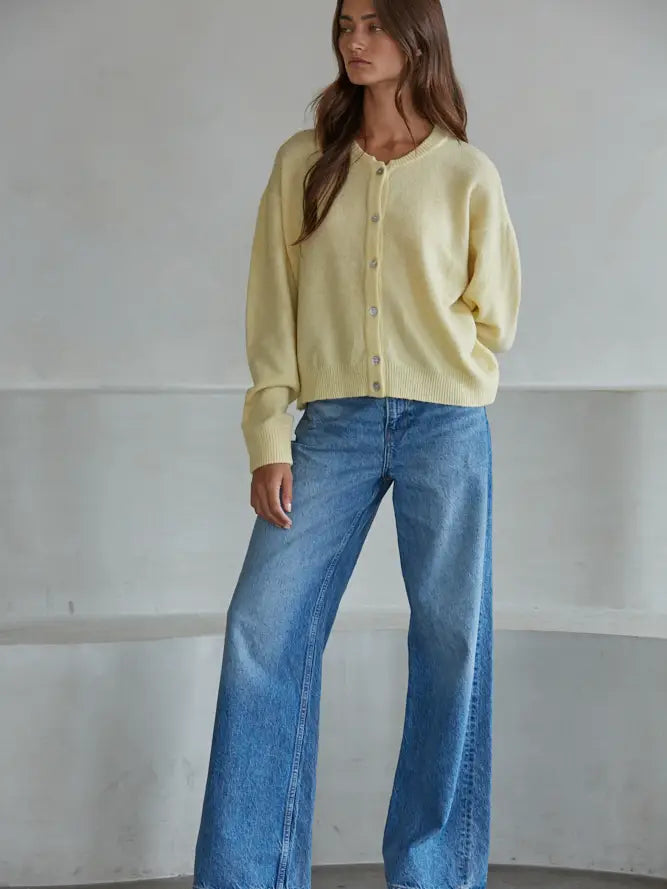 Olivia Light Yellow Cardigan