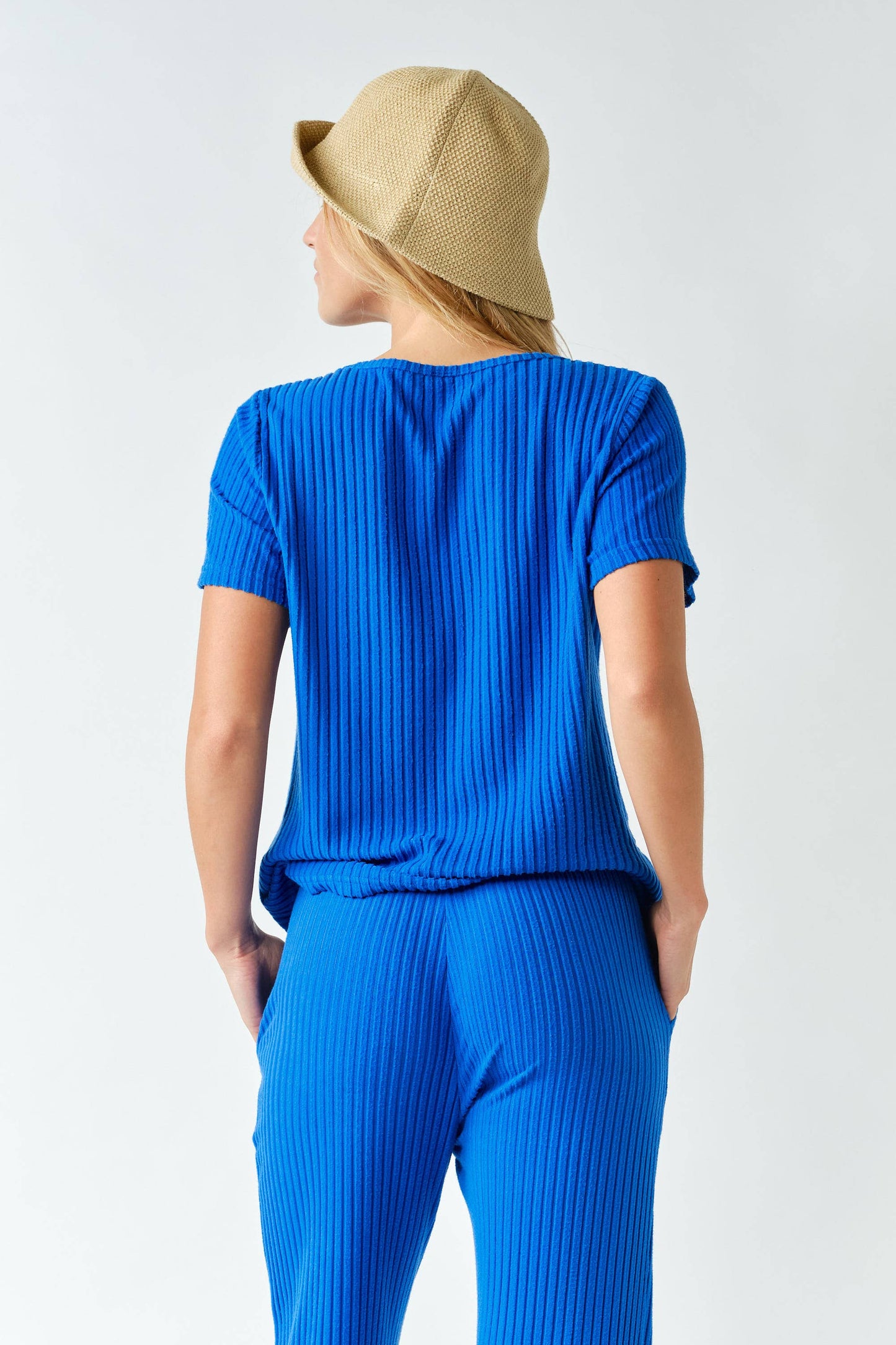 Softcore Ribbed Lounge Pocket Tee