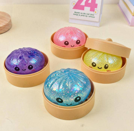 Glitter DUMPLINGS Squishy Stress Relief Toy
