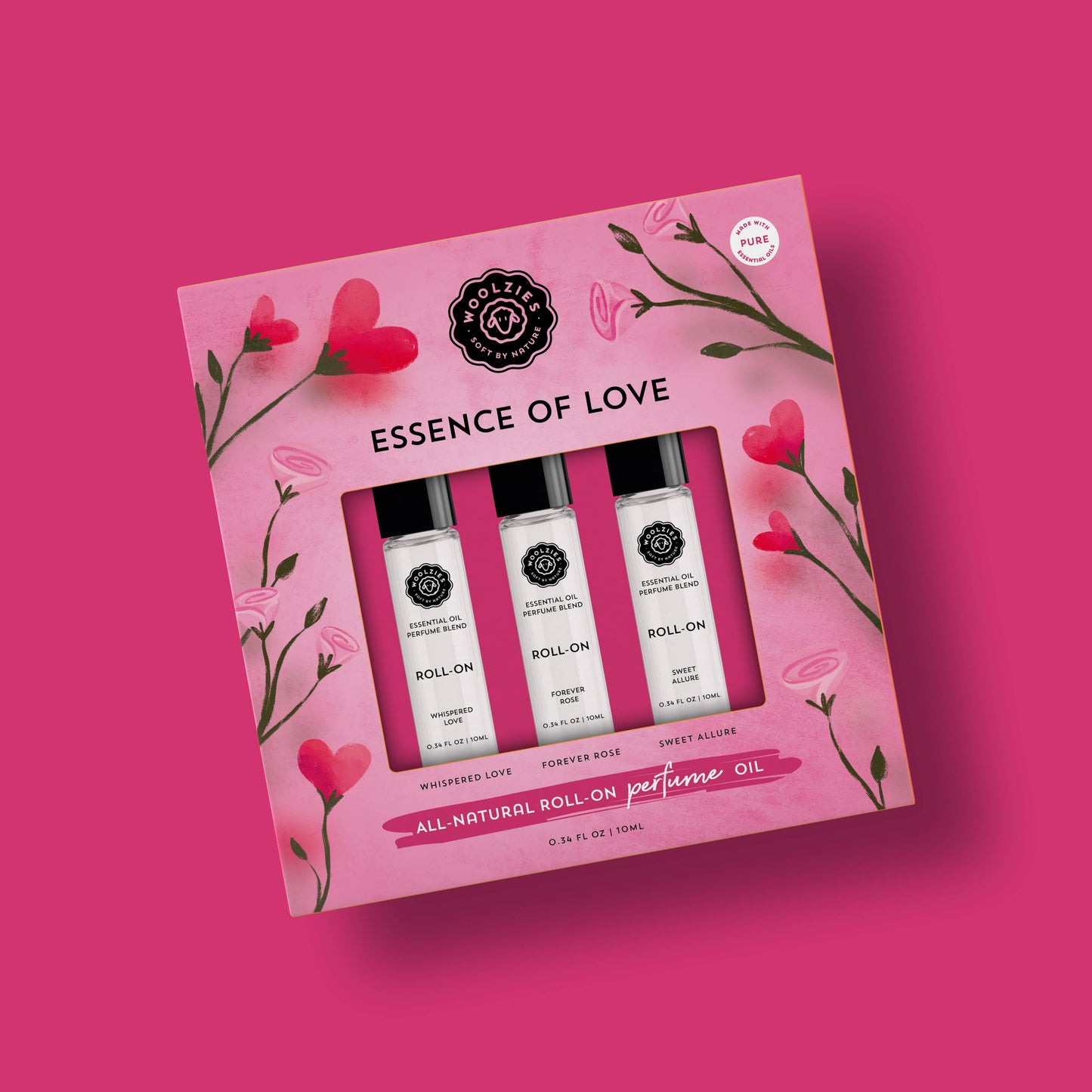 Essence of Love Natural Perfume Roll-On Set