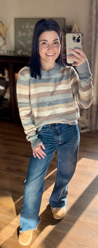 Striped Toned Sweater