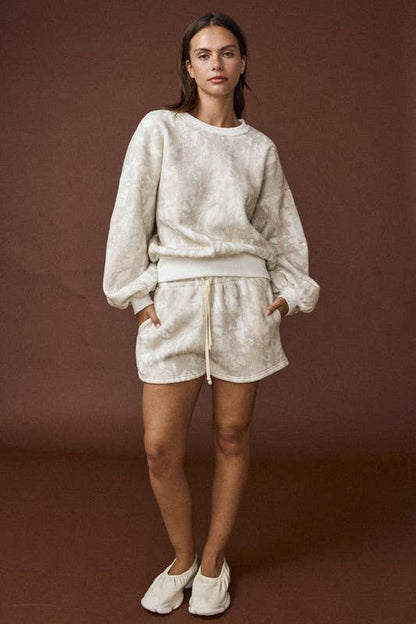 Iced Out Camo Crewneck And Shorts