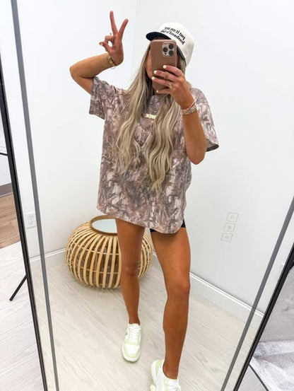 Dark Camo Oversized Tee