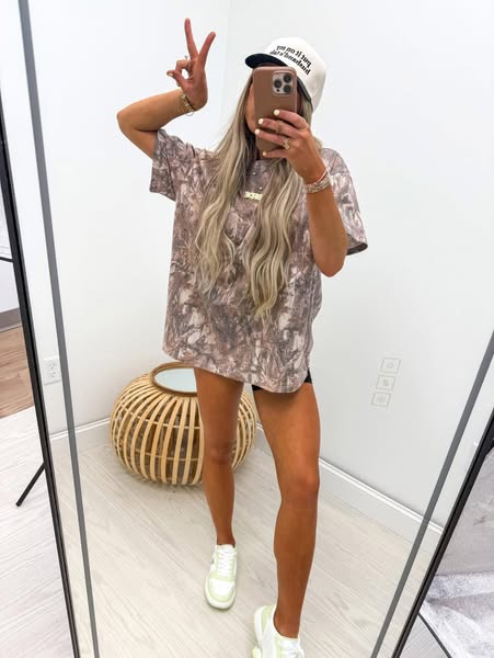 Dark Camo Oversized Tee